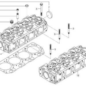 Chiulasa motor Iseki E4CG piesa noua originala pentru motoare industriale