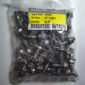 Kit prezoane galerie evacuare Kubota V2203 V2403 V1903 oțel tratat termic Bobcat 753 763